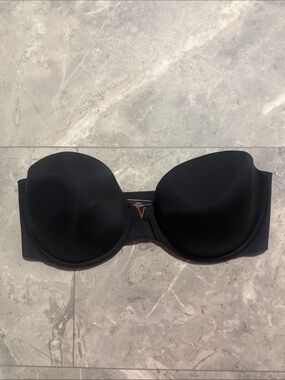 Victoria's Secret Black Strapless Smooth Bandeau Bra